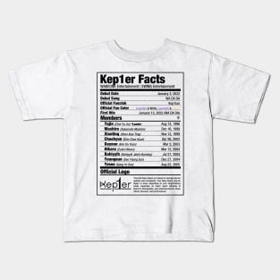 Kep1er Nutritional Facts 2 Kids T-Shirt